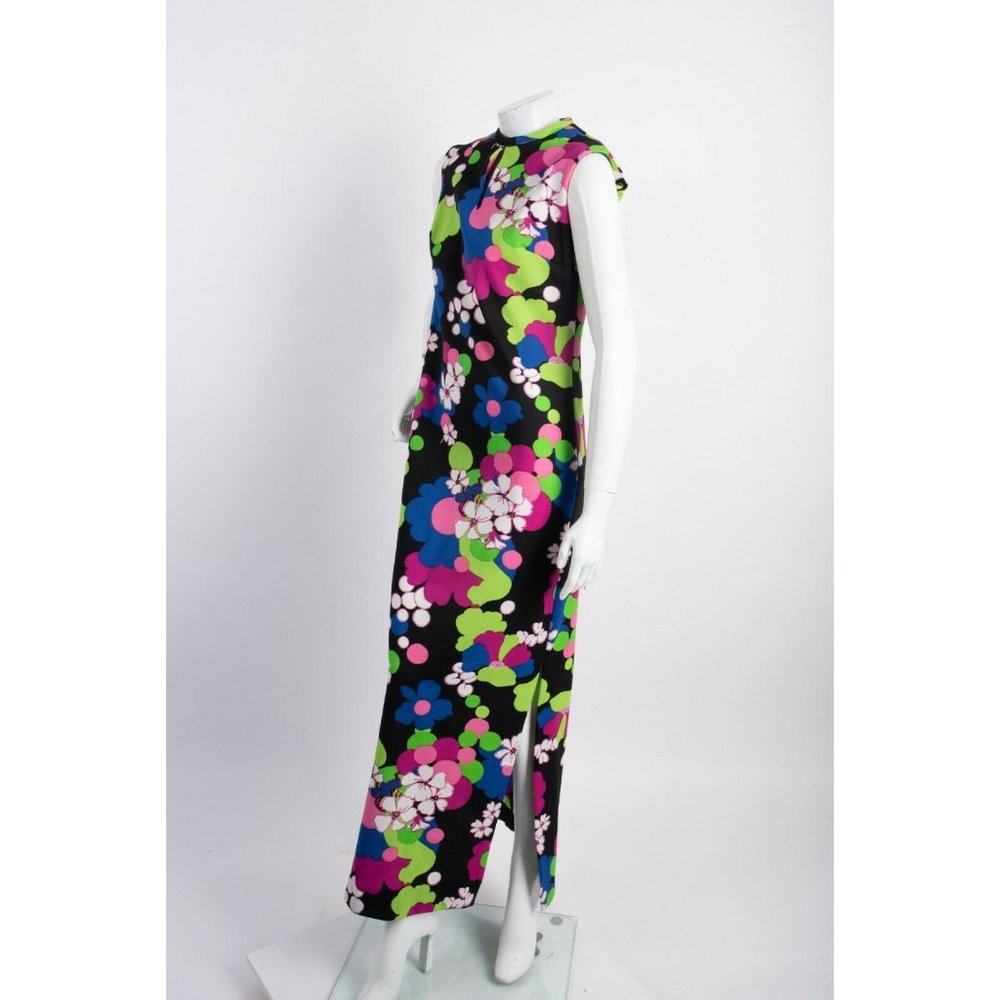 Vintage 70s Womens Maxi Dress Sz 12 Floral Retro - Picture 3 of 8